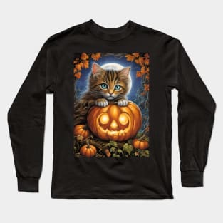 Halloween Kitty Long Sleeve T-Shirt